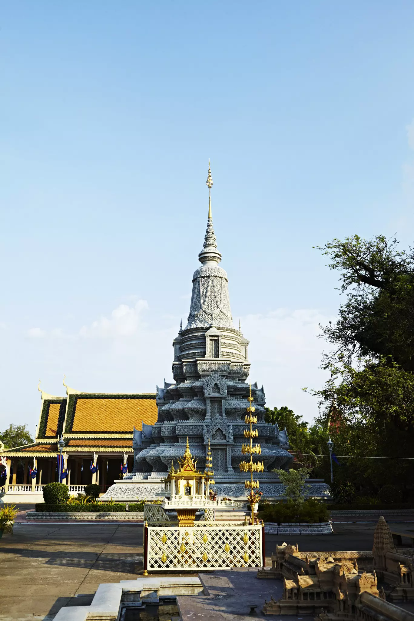 Silver Pagoda on the grounds of Cambodia's Royal Palace.
