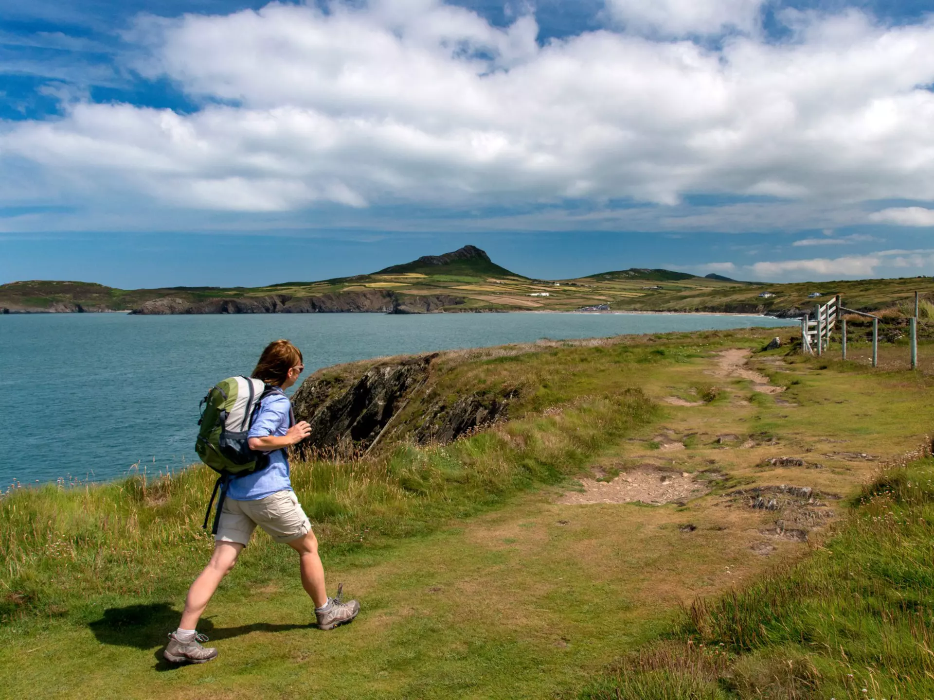 The Pembrokeshire Coast Path links sea cliffs, beaches and mellow Welsh villages. Michael Roberts/Getty Images