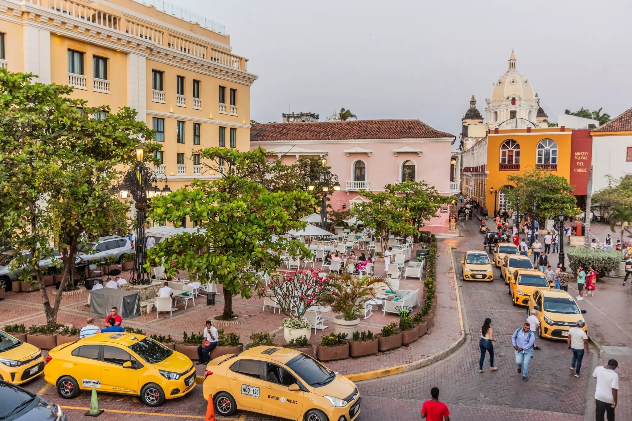 Santa Teresa square in Cartagena, Colombia.