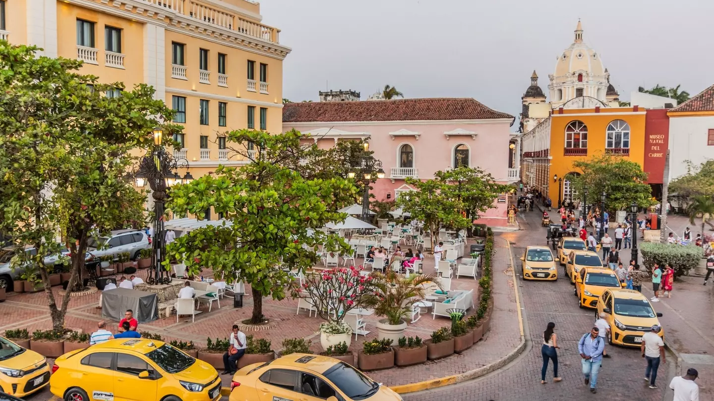 Santa Teresa square in Cartagena, Colombia.