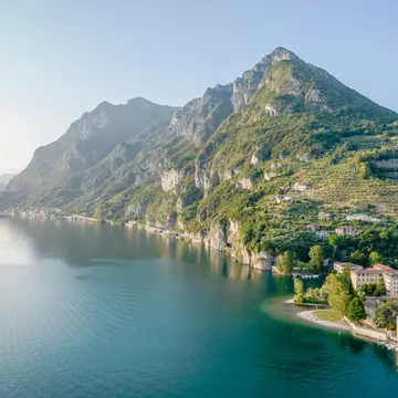 An aerial view of Marone on Lago d'Iseo. Audrius Venclova/Shutterstock