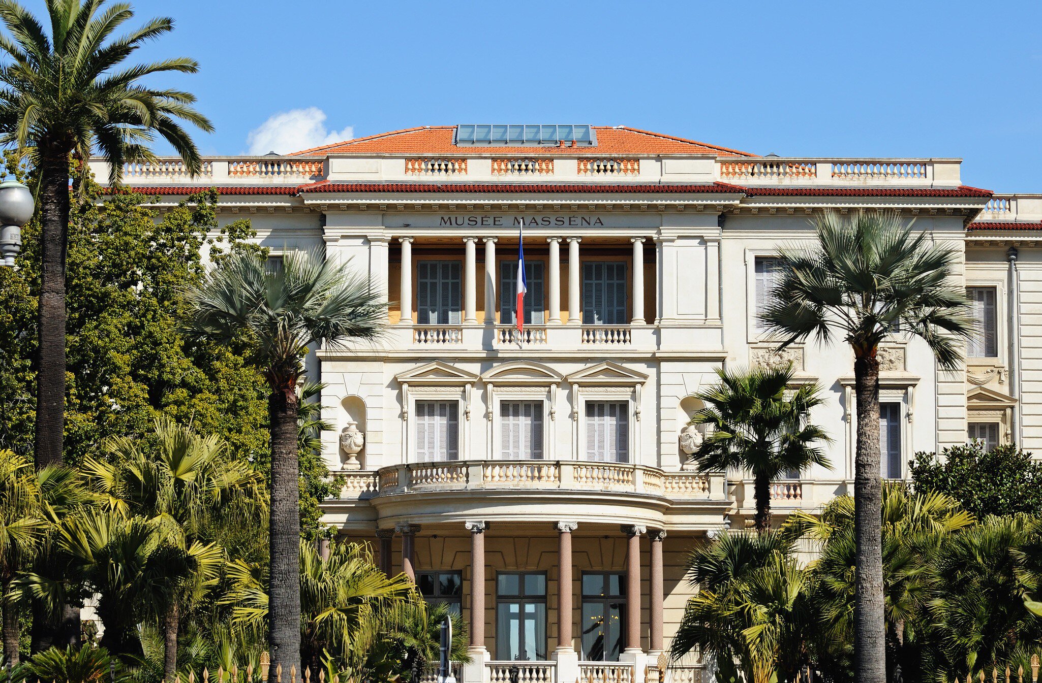 Exterior of the Museum Massena (Musee Massena) in Nice, France.