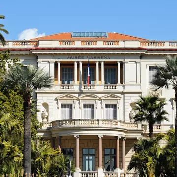 Exterior of the Museum Massena (Musee Massena) in Nice, France.