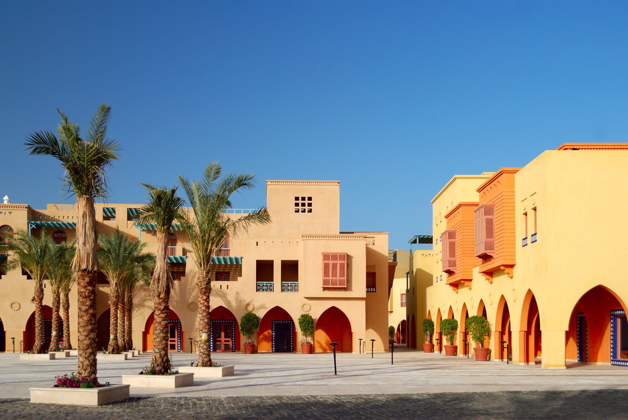 city square in El-Gouna, Egypt