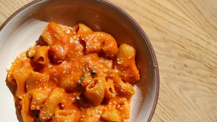 spicy rigatoni from Ospi restaurant in Venice, LA