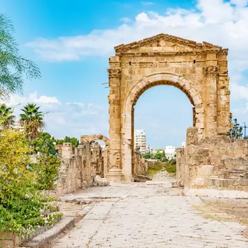 Al Bass archaeological site in Tyre, Lebanon. It is located about 80 km south of Beirut. Tyre has led to its designation as a UNESCO World Heritage Site in 1984.