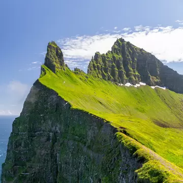 Hornbjarg cliffs in Hornstrandir nature reserve with blossoming flowers, Westfjords, north-east Iceland  License Type: media  Download Time: 2021-11-08T12:05:46.000Z  User: aniabartoszek  Is Editorial: No  purchase_order:   