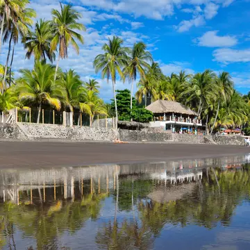 The black-sand beach at El Zonte in El Salvador. Hugo Brizard - YouGoPhoto/Shutterstock
