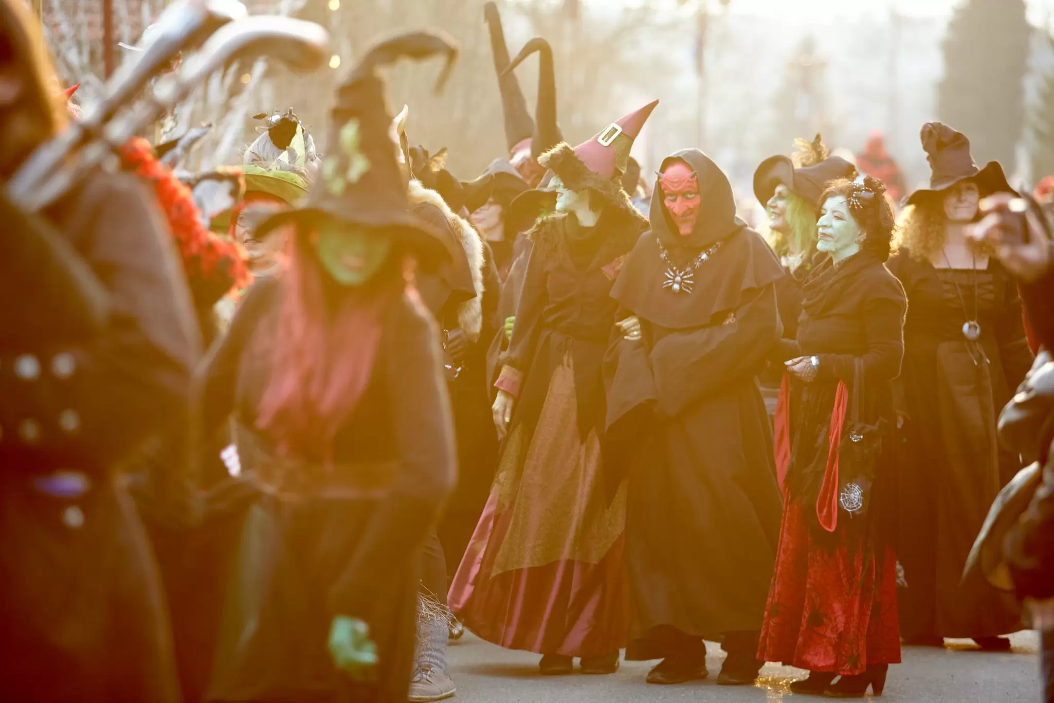 Parade of witches at Walpurgisnacht Witch Festival, Germany. Matt Munro for Lonely Planet