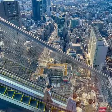 Aerial scene of Tokyo city viewed from the Shibuya Sky, Japan.