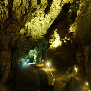 Sterkfontein, South Africa - November 22, 2011: Sterkfontein is a set of caves in Gauteng province, with special interest to paleo-anthropologists. The area is known as the Cradle of Humankind.