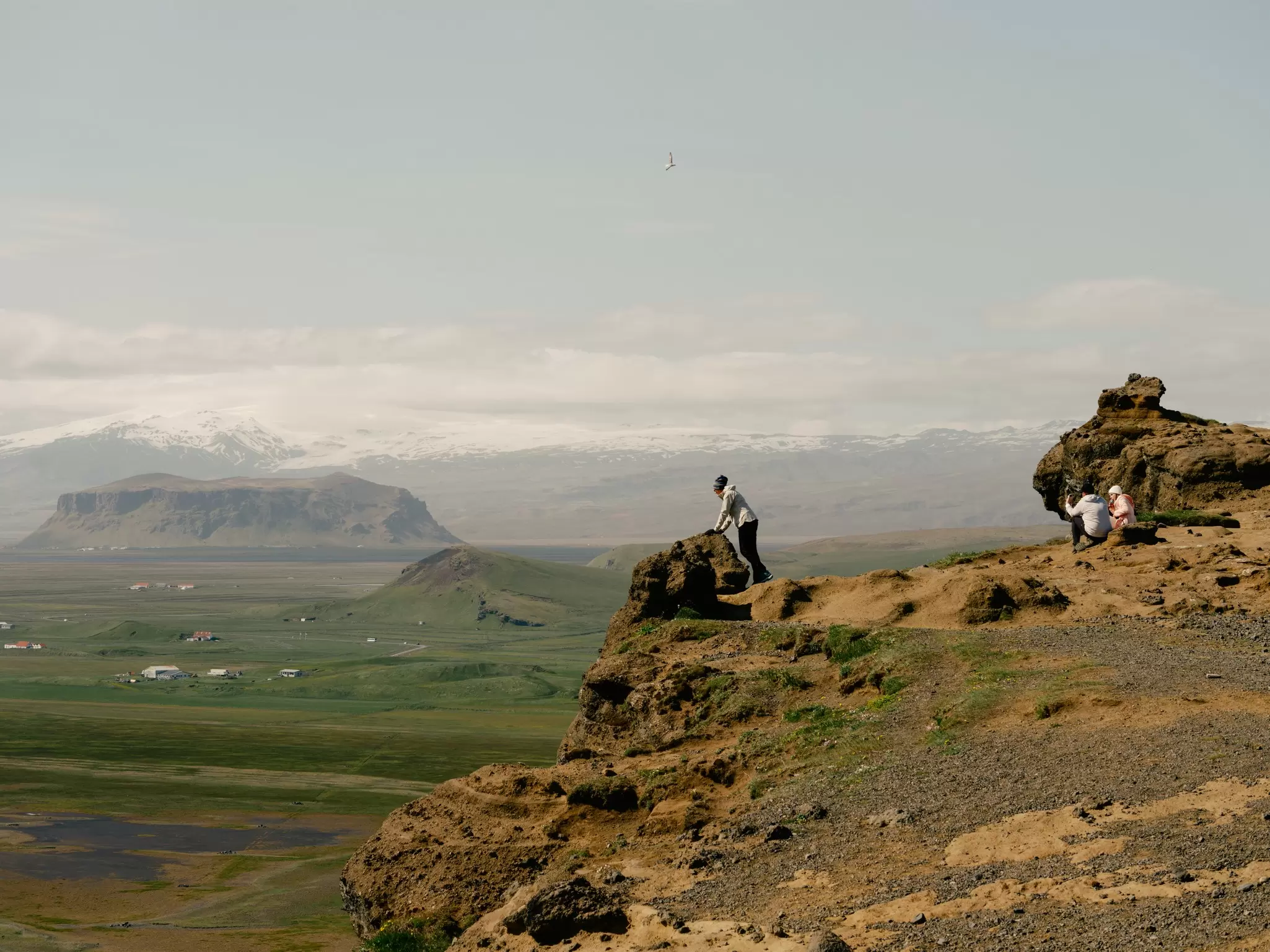 Hikers in Dyrhólaey Nature Preserve. Daniel Dorsa for Lonely Planet