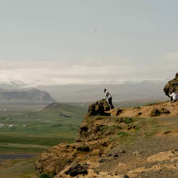 Hikers in Dyrhólaey Nature Preserve. Daniel Dorsa for Lonely Planet