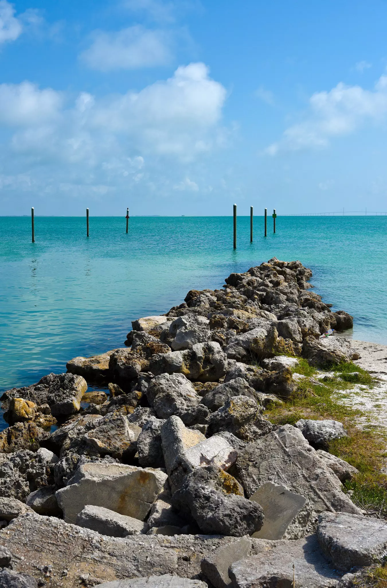View across Tampa Bay from Anna Maria Island, Florida.