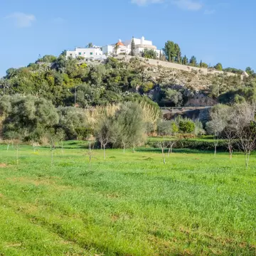 JANUARY 12, 2018: Puig de Missa hill in Santa Eularia des Riu.