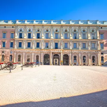 The Royal Palace Kungliga slottet in Stockholm view, The King of Sweden official residence, License Type: media, Download Time: 2025-02-06T13:28:22.000Z, User: carolfarrell170, Editorial: false, purchase_order: 56530 - Guidebooks, job: Global Publishing WIP, client: Pocket Stockholm 6, other: CFarrell