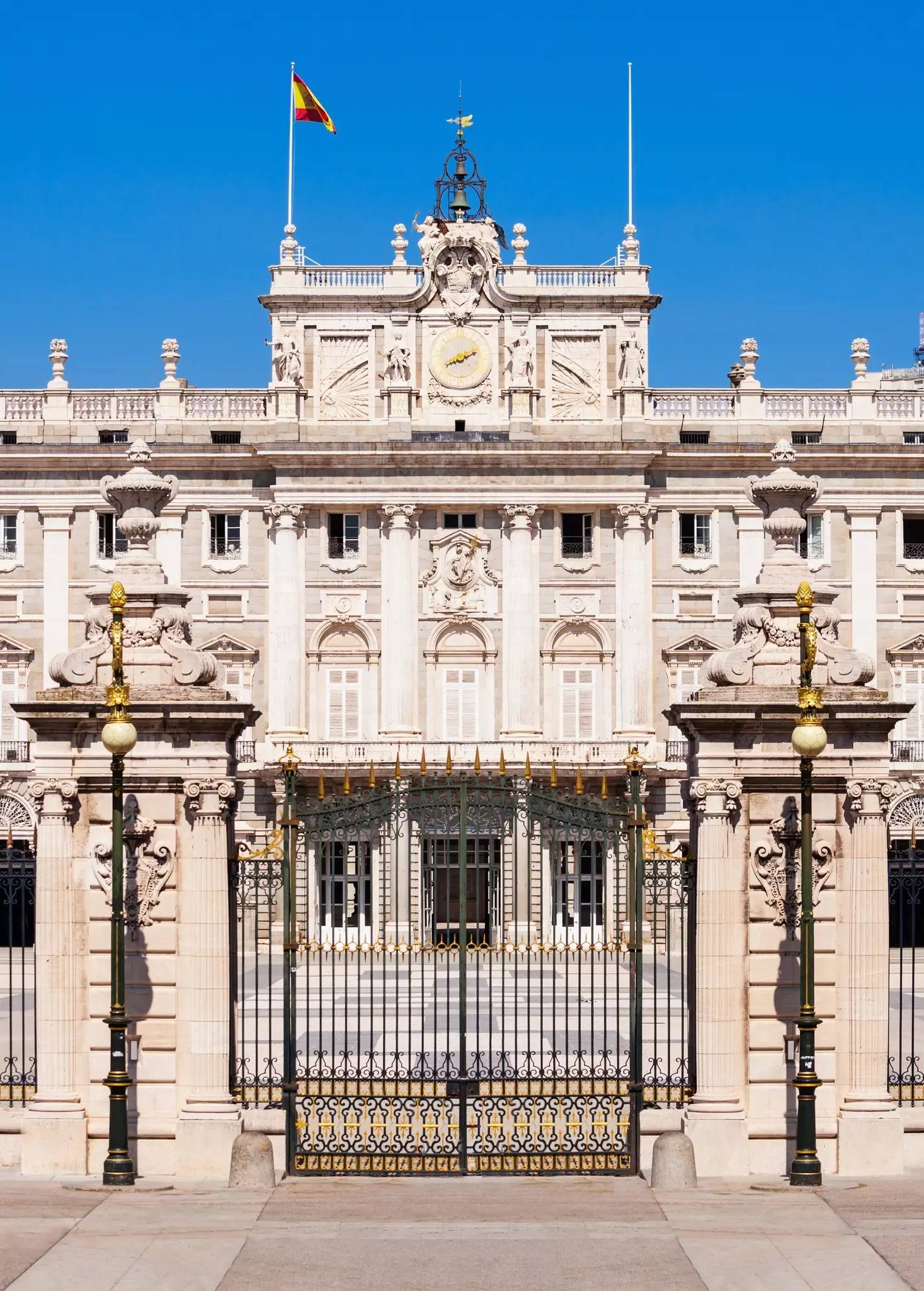 Outside of the Palacio Real in Madrid