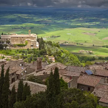 Town from fortress ramparts.