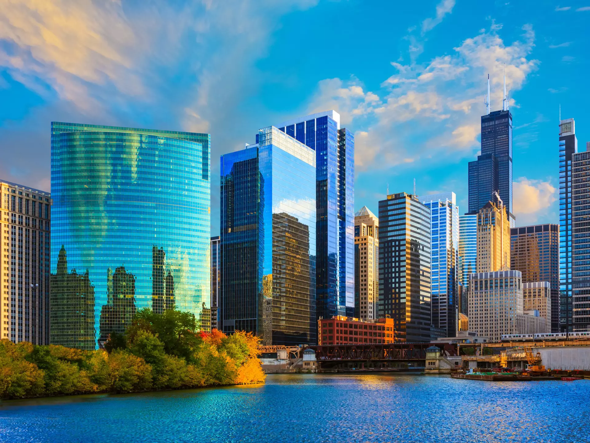 Chicago River reflects the sunset colours with the Chicago skyline above.
481541826
Great Lakes, AutotagModeratelyAuthentic - Do Not Delete, Waterfront, Skyscraper, Copy Space, Vibrant Color, Tourism, Photograph, 2015, Photography, Water, North America, Chicago River, Multi Colored, Lake Michigan, Office Building Exterior, Blue, Urban Skyline, Tall Person, Tranquil Scene, 60595, Sunrise - Dawn, Travel, Illinois, Built Structure, Scenics - Nature, No People, Outdoors, Gulf Coast States, Building Exterior, Downtown District, Chicago - Illinois, Cityscape, Architecture, Dusk, City Life, Sunrise - Fort Lauderdale, USA, City, Travel Destinations, Horizontal, Tower, Sunset, Sunrise - Broward County - Florida, Water's Edge, Midwest USA, Color Image