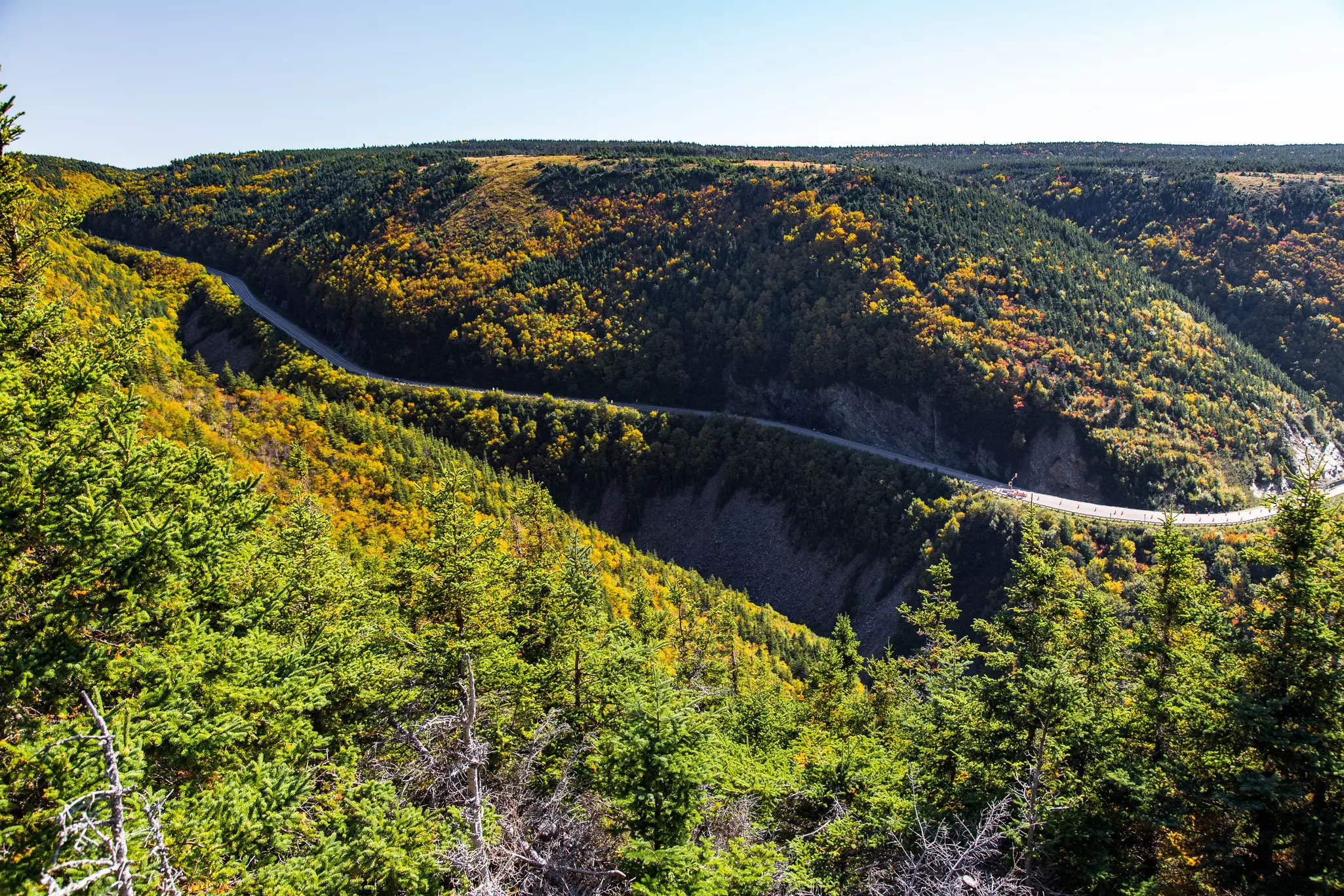 Cabot Trail in fall, Cape Breton, Nova Scotia