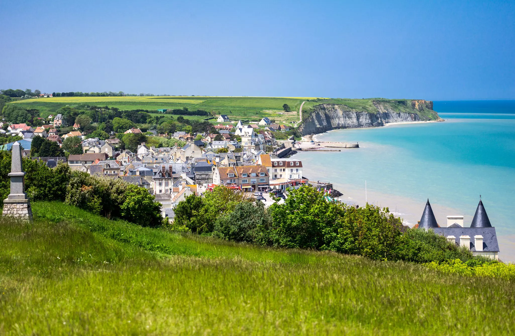 Arromanches is one of the locations of the WWII landing