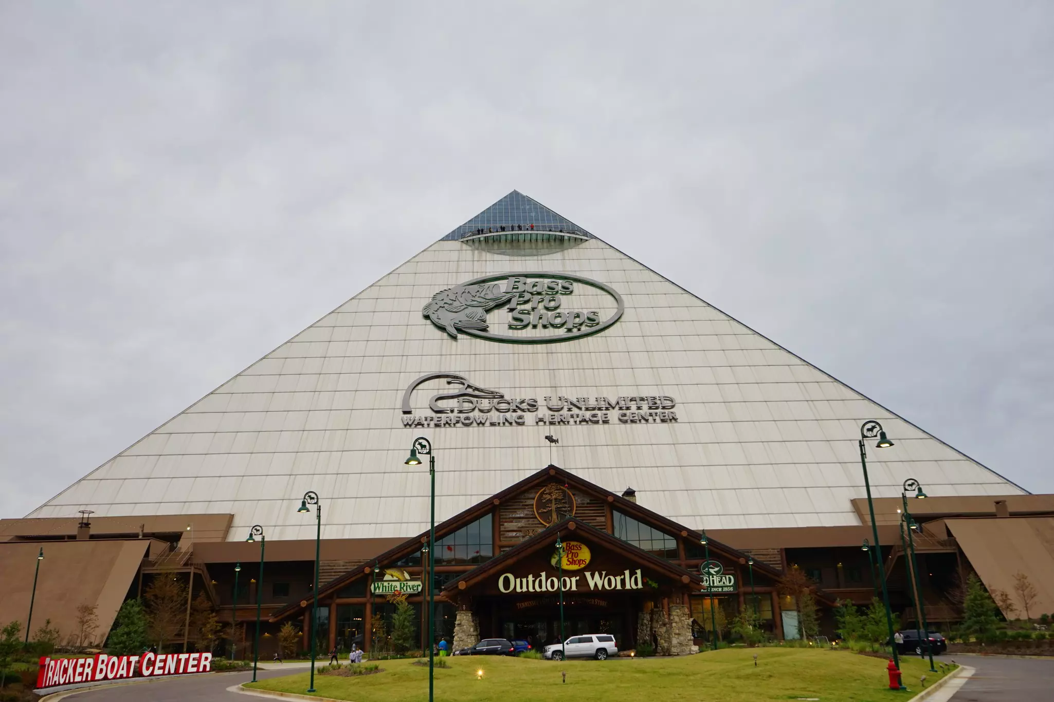 The Memphis Pyramid, which is now a flagship Bass Pro Shop