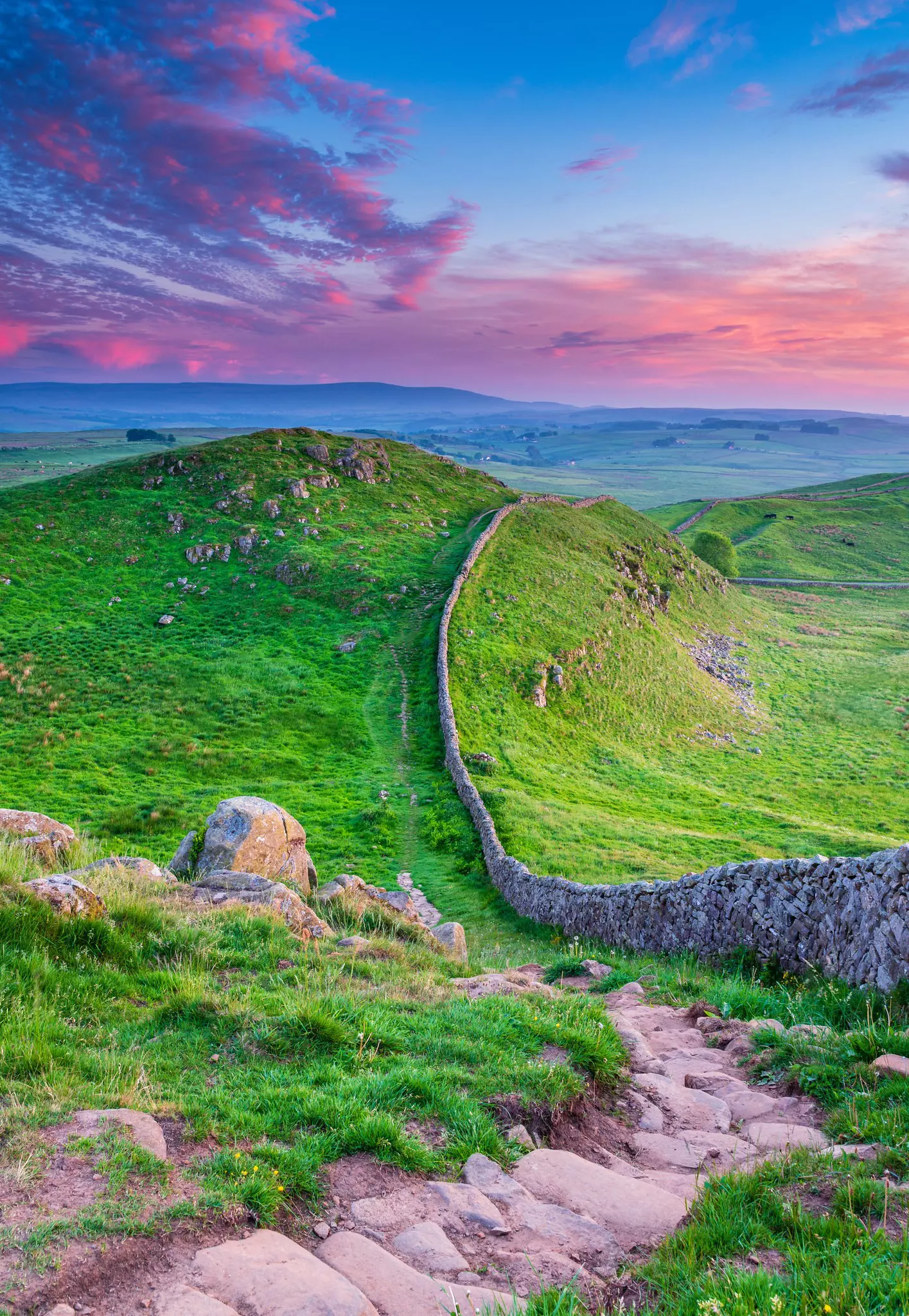 Hadrian's Wall Portrait at Twilight
