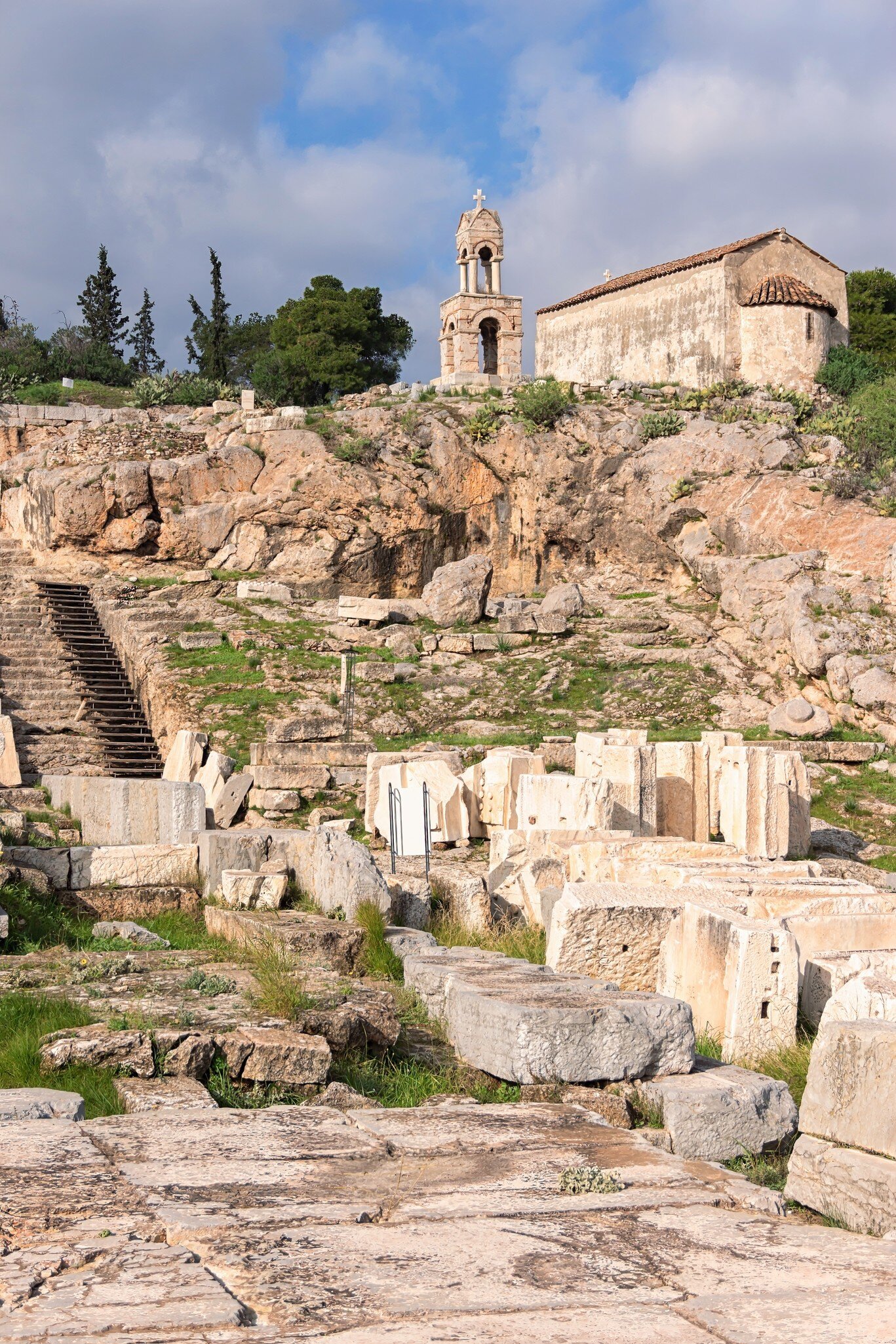 Ruins of Ancient Eleusis near Athens, Greece.