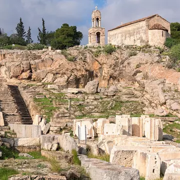 Ruins of Ancient Eleusis near Athens, Greece.