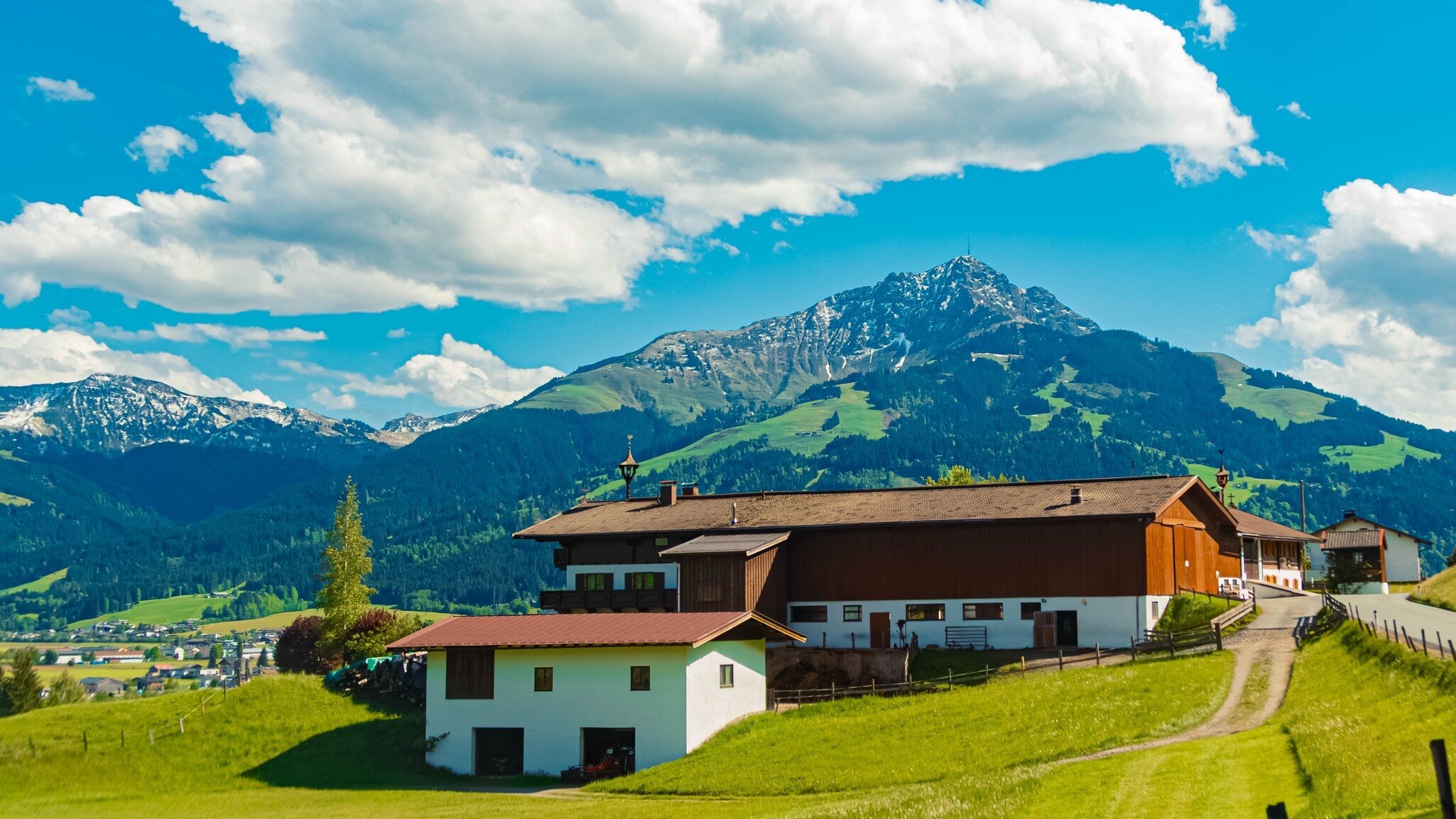 Enjoy endless Alpine views from Kirchdorf.