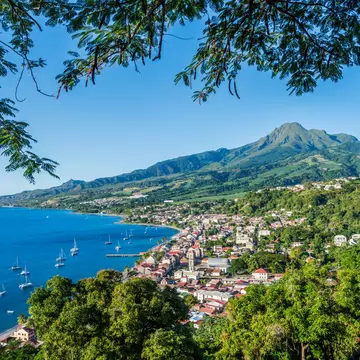 Mont Pelée overlooking St-Pierre, Martinique. Damien VERRIER/Shutterstock