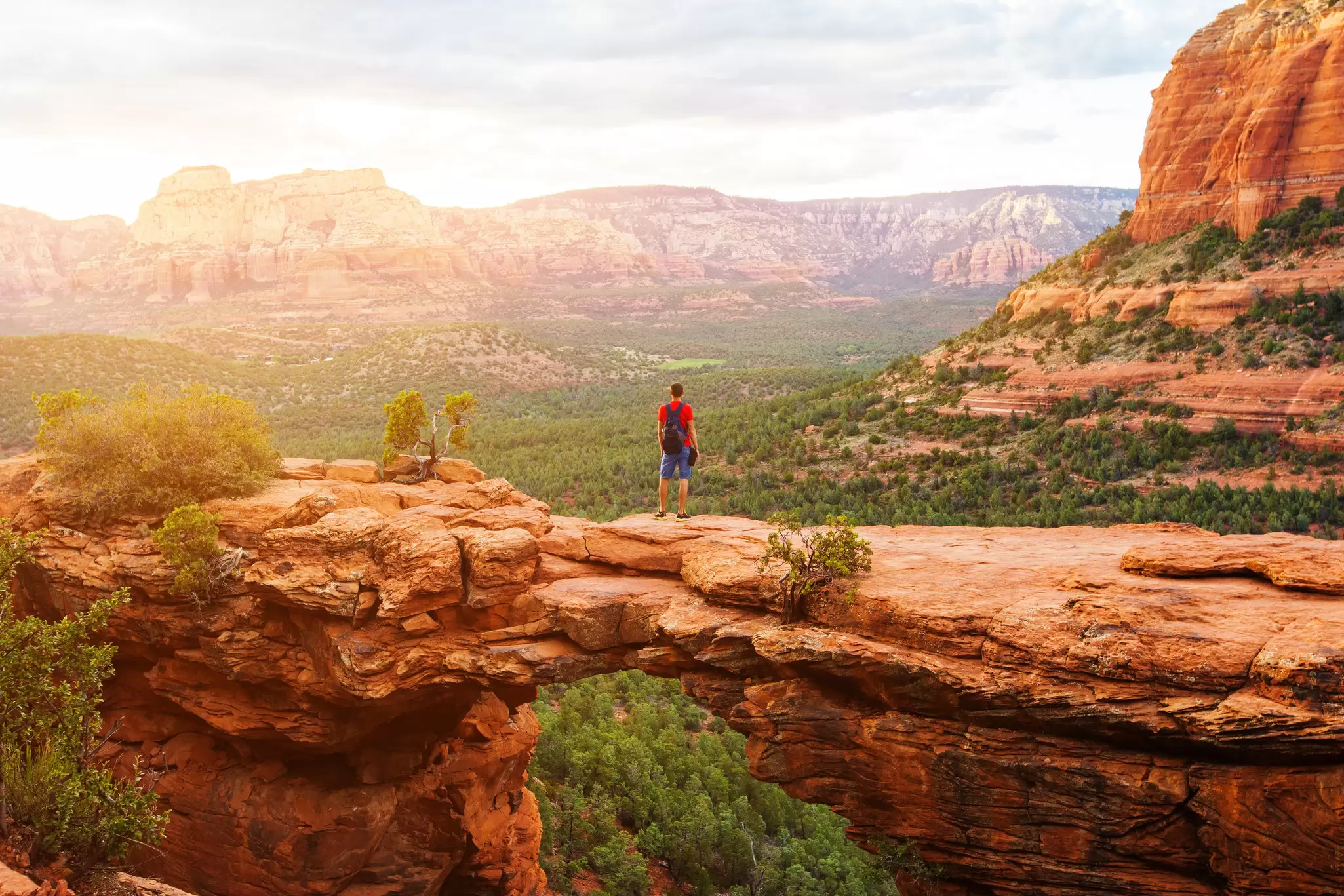 Devil's Bridge Trail among the red rocks of Sedona, Arizona