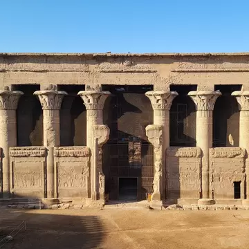 Temple of Khnum. The temple of Esna, dedicated to the god Khnum. Egypt; Shutterstock ID 2131993815;
