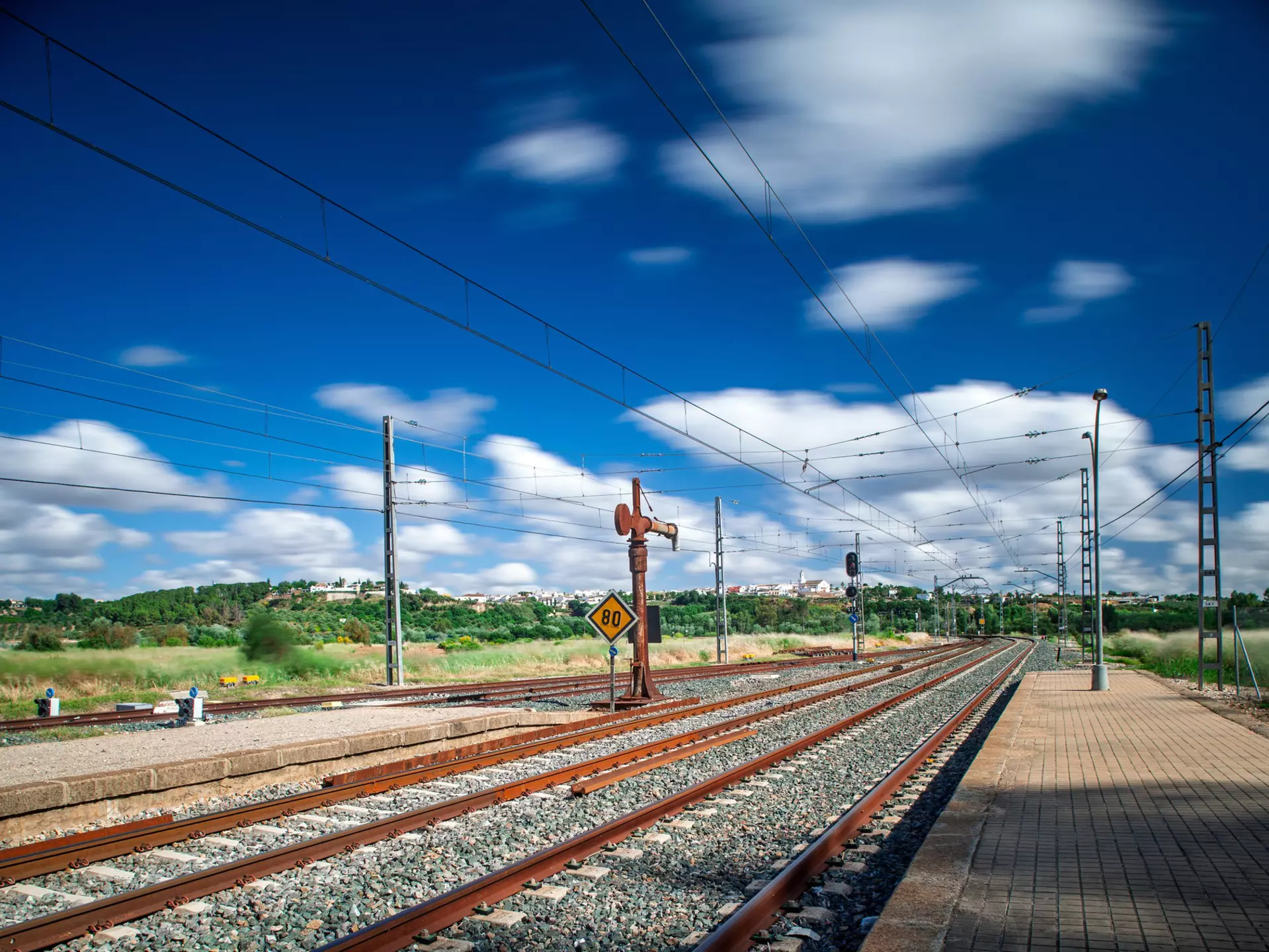 Aznalcázar station on the Seville to Huelva train line in Spain. Felipe Rodriguez/Getty Images