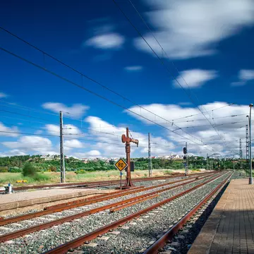 Aznalcázar station on the Seville to Huelva train line in Spain. Felipe Rodriguez/Getty Images