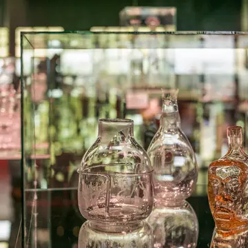 Sweden, Glasriket, Kingdom of Glass historical glass making region, Boda, Boda Glasbruk former glass factory, details of locally made glass; Shutterstock ID 2104648865;
