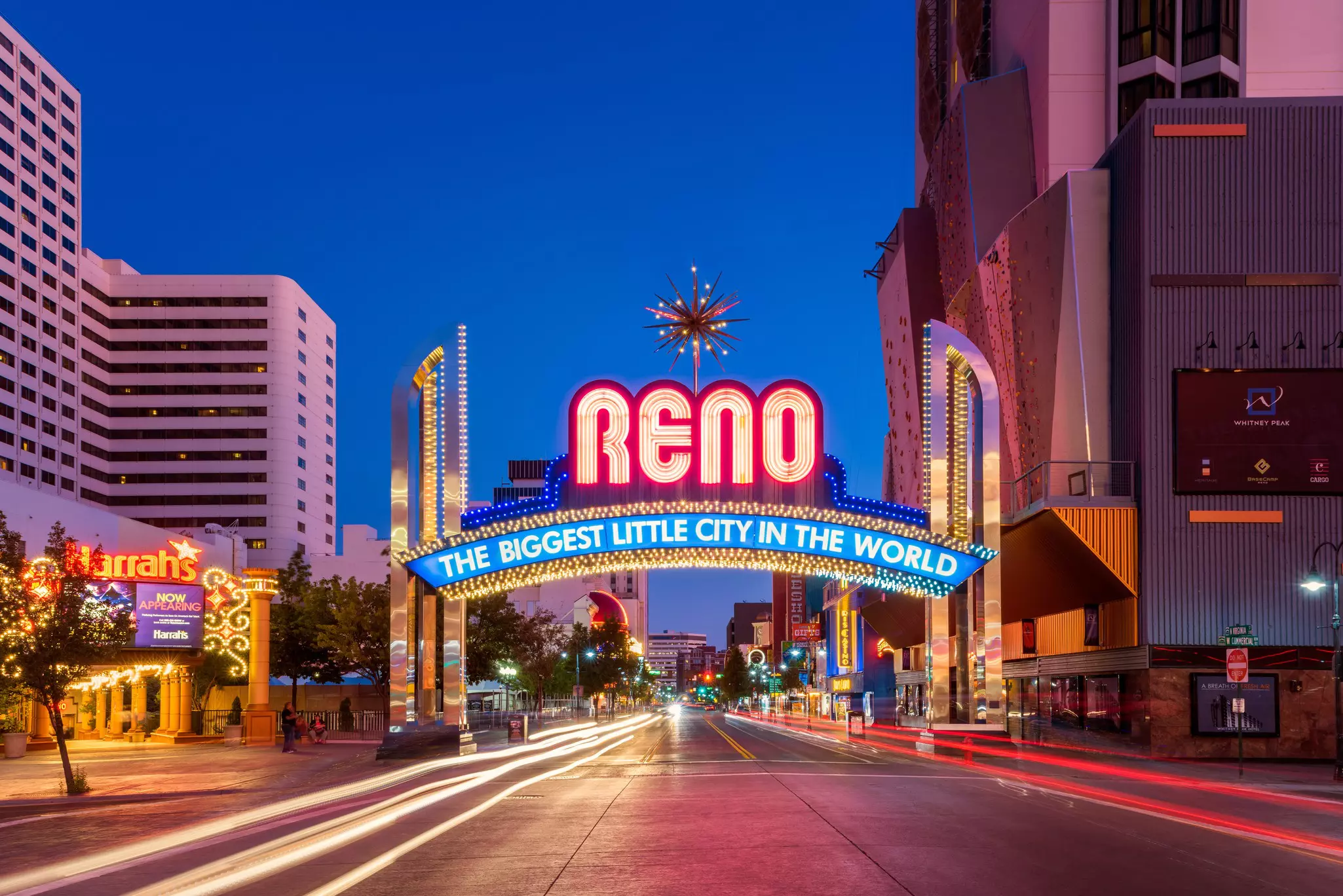 Reno Arch Sign in Reno, Nevada, USA.