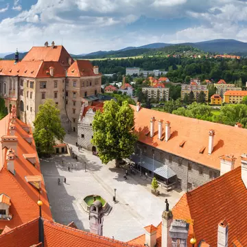 City landscape, panorama - view of the courtyard Cesky Krumlov Castle in summer time, Czech Republic
1337615835
cesky, republic, view, building, landscape, european, landmark, clouds, famous, urban, historic, culture, historical, court, unesco, beautiful, exterior, yard, traditional, rapids, krumlov, panorama, heritage
CLEARED FOR DIGITAL USE ONLY -