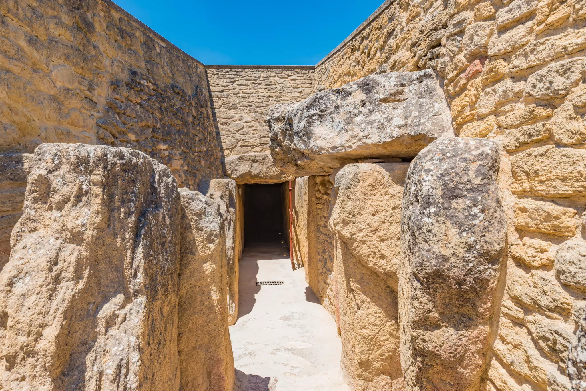 Rock formations of the Dolmen of Viera of Antequera Dolmens Site - A UNESCO World Heritage Site 