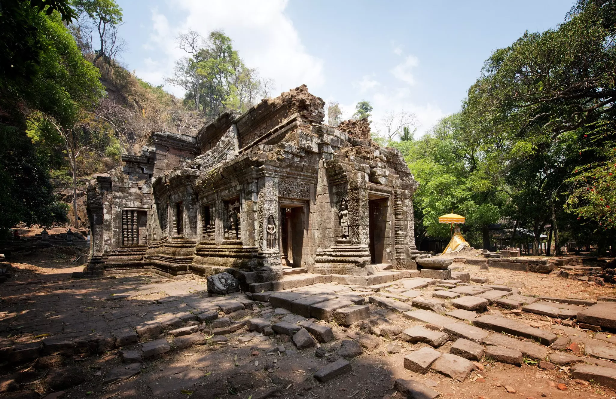 Laos, Champasak, Ruins of Wat Phou (Vat Phu), former Khmer Hindu temple complex
