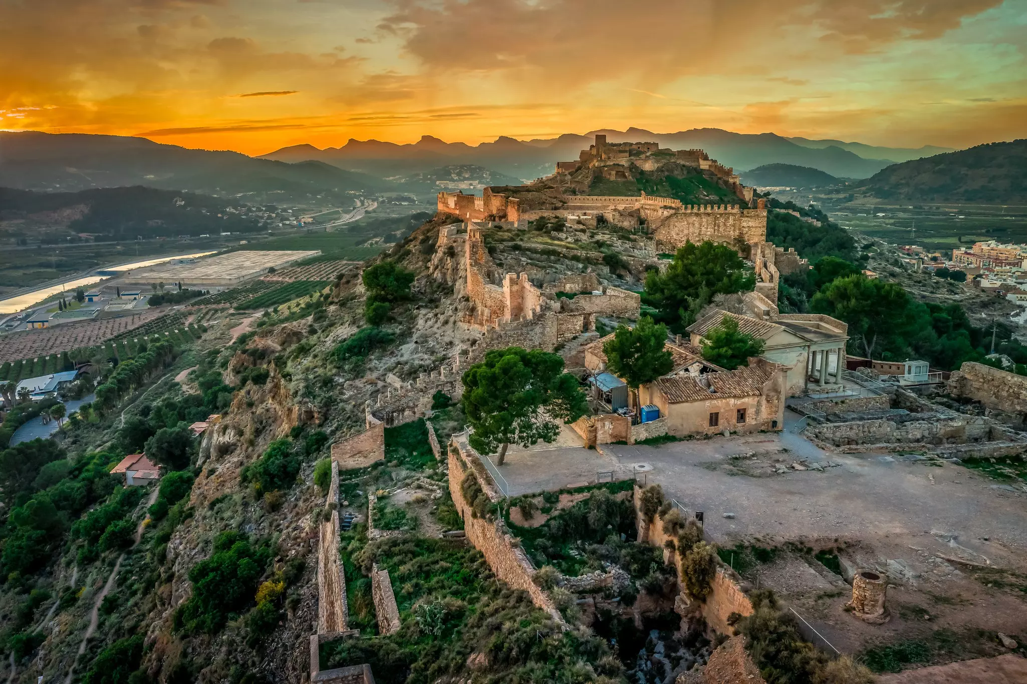 the medieval castle of Sagunto, Valencia, Spain