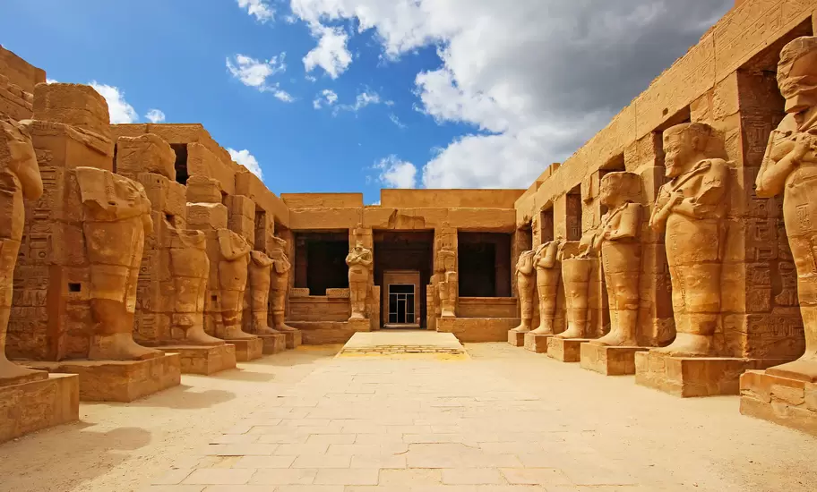 The ancient ruins of Karnak Temple in Luxor, Egypt