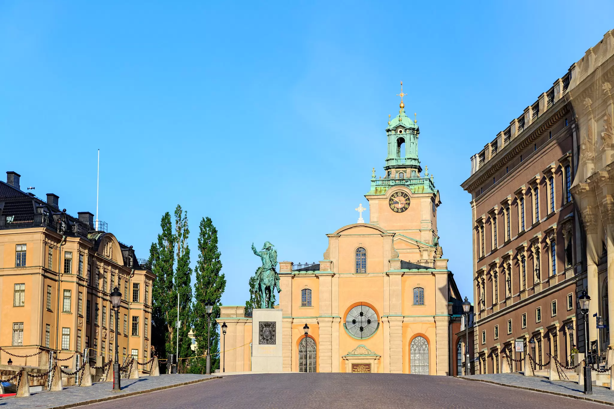 Stockholm, Sweden. Storkyrkan (Sankt Nikolai kyrka). Monument to King Charles XIV Johan. Opened in 1854, License Type: media, Download Time: 2026-03-25T18:01:00.000Z, User: LP_YKhanna, Editorial: false, purchase_order: 65050 - Digital Destinations and Articles, job: LP, client: App Content, other: Yuvraj Khanna
