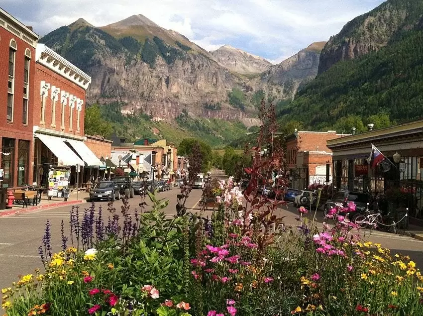 Telluride, Colorado in Spring. 