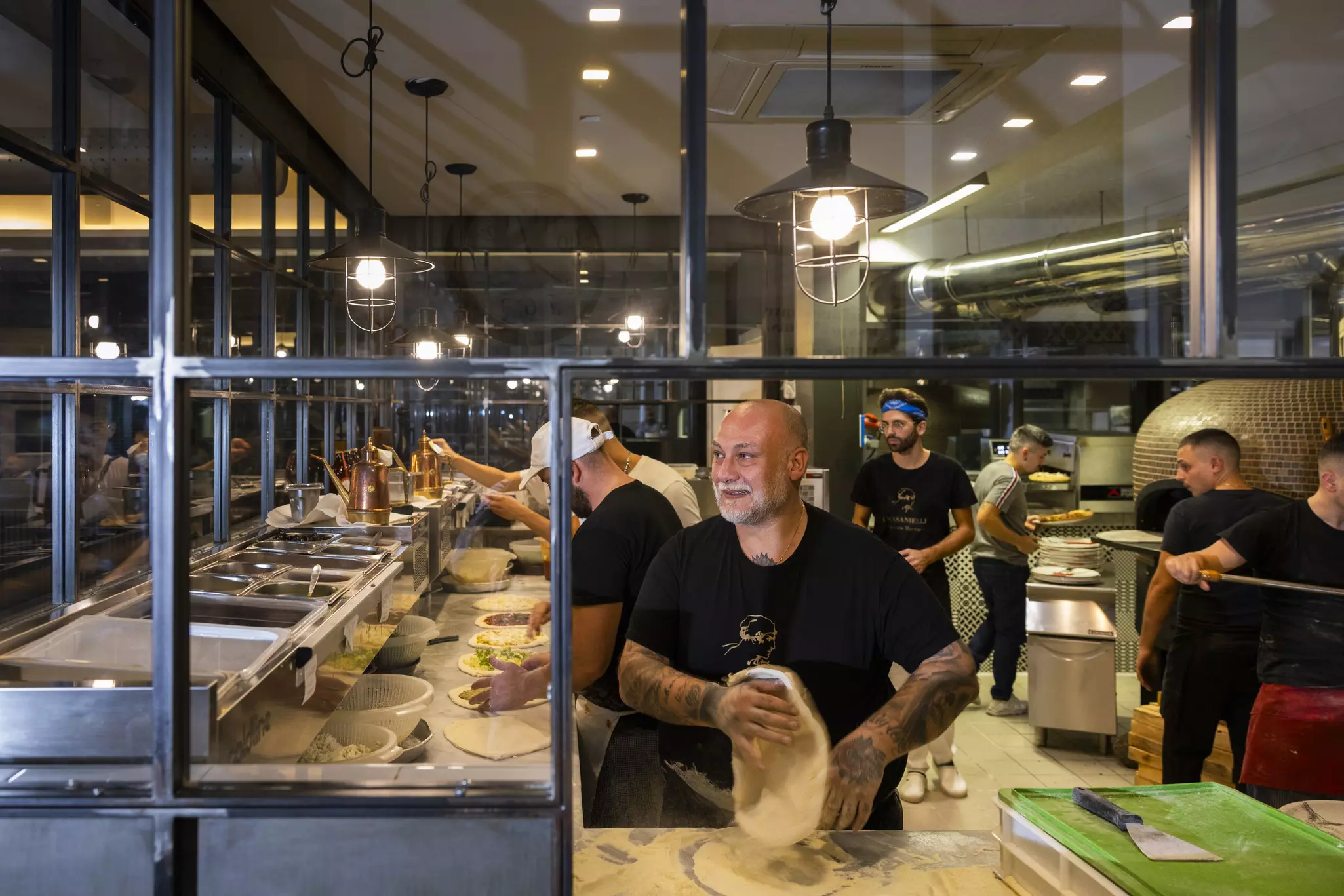 Francesco Martucci in his kitchen at I Masanielli, Caserta © Roberto Salomone 