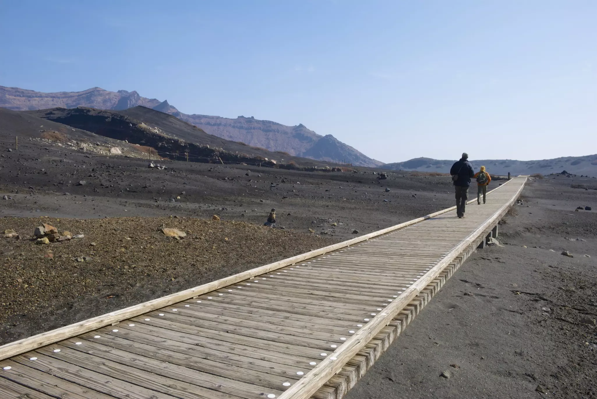 The volcanic landscape of Mt Aso