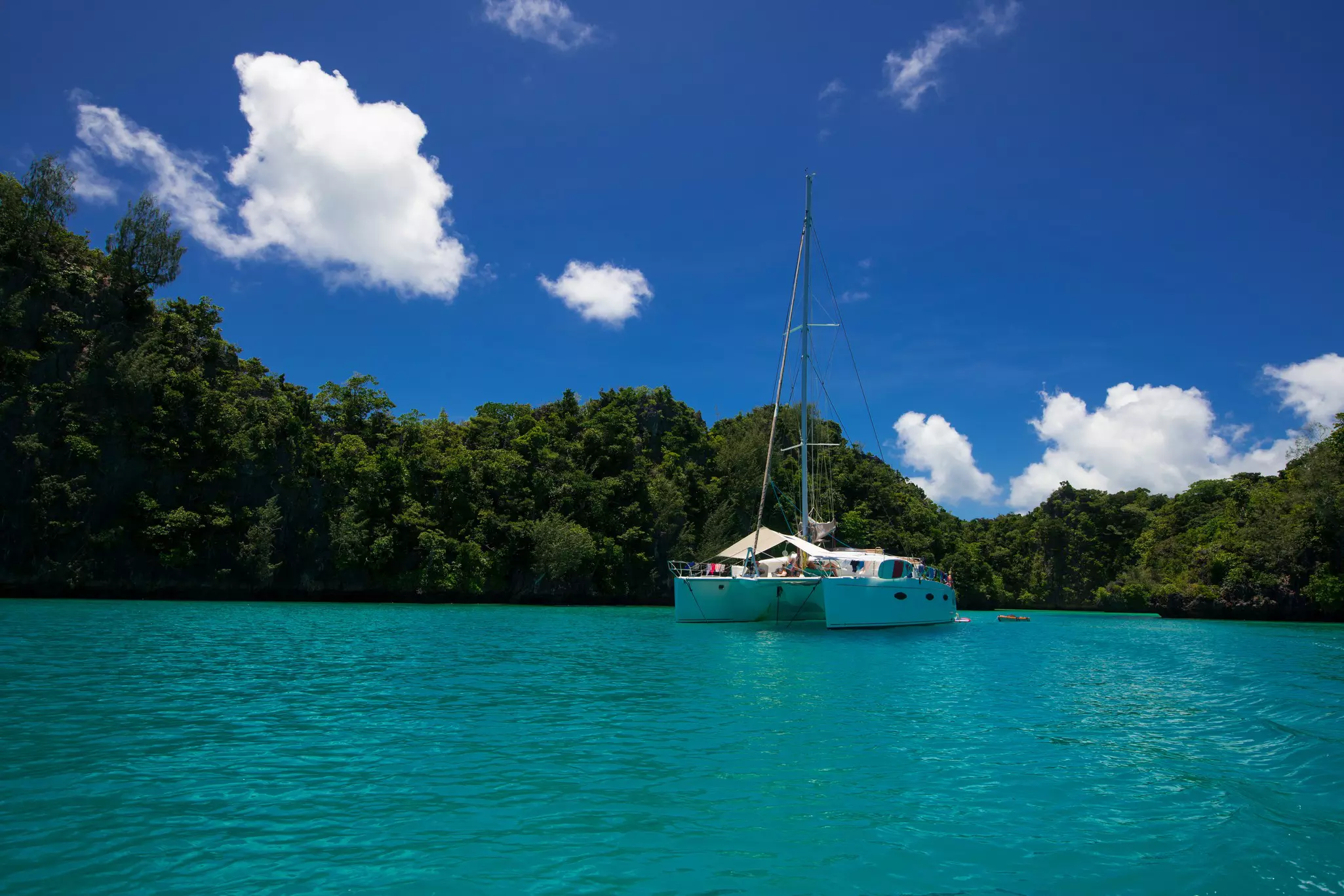 Sailing in the Lau Islands in Fiji