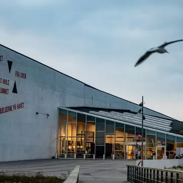Copenhagen, Denmark. The exterior of the Arken Museum of Modern Art in Ishoj.