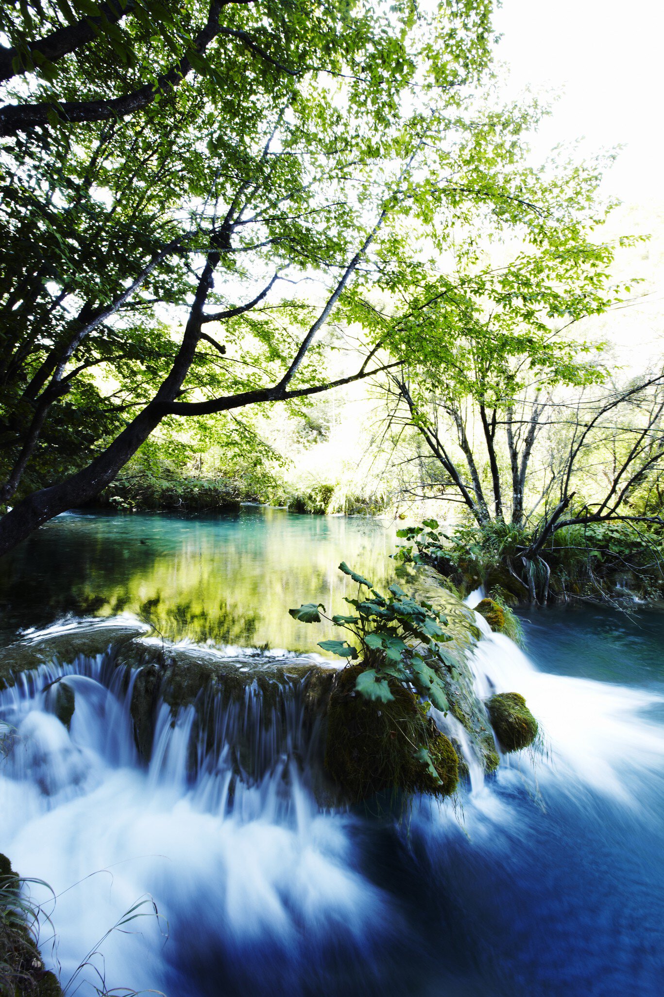 Cascades at Plitvice Lakes National Park.