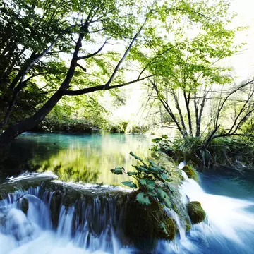 Cascades at Plitvice Lakes National Park.